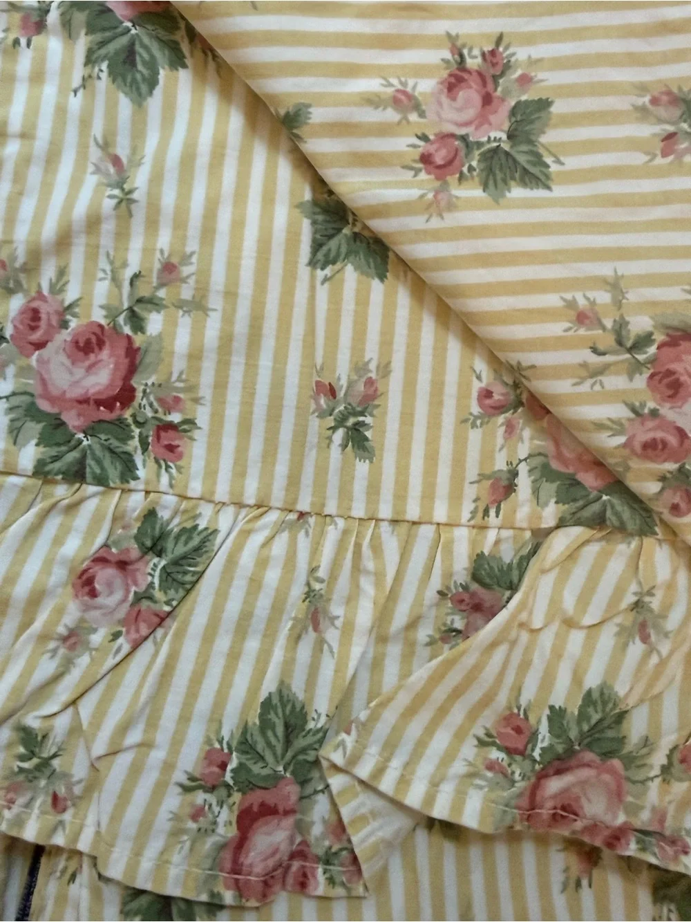 Ralph Lauren Home VINTAGE Sophie Brooke flat sheet FULL